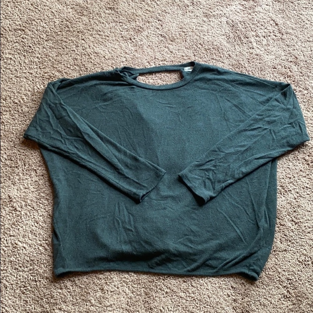 Open Back Long Sleeve Shirt